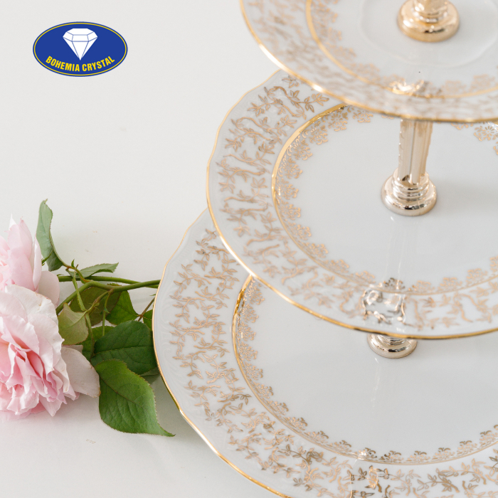 Bohemia - Đĩa sứ Tiệp 3 tầng STOJAN LB111