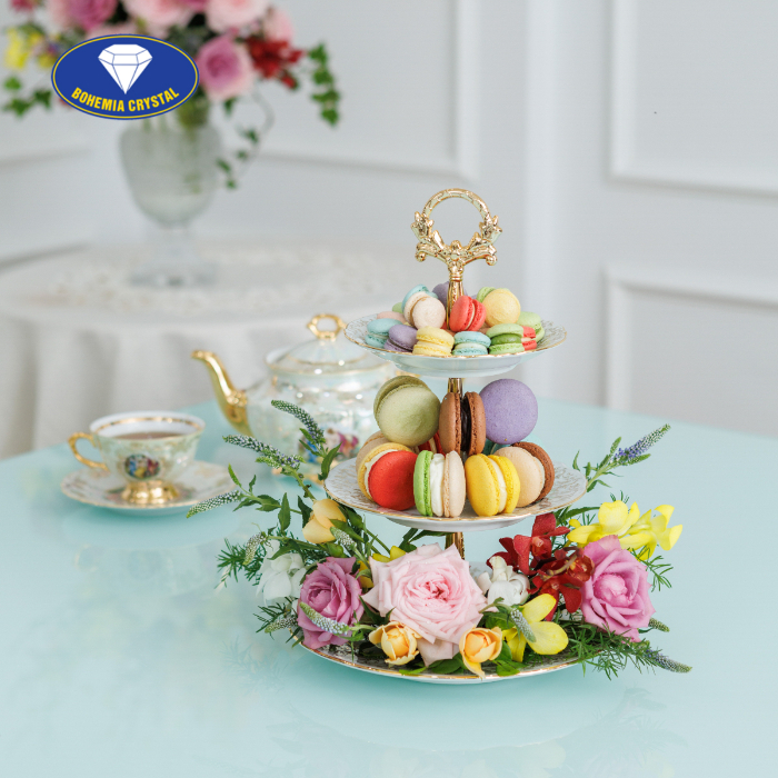 Bohemia - Đĩa sứ Tiệp 3 tầng STOJAN LB111