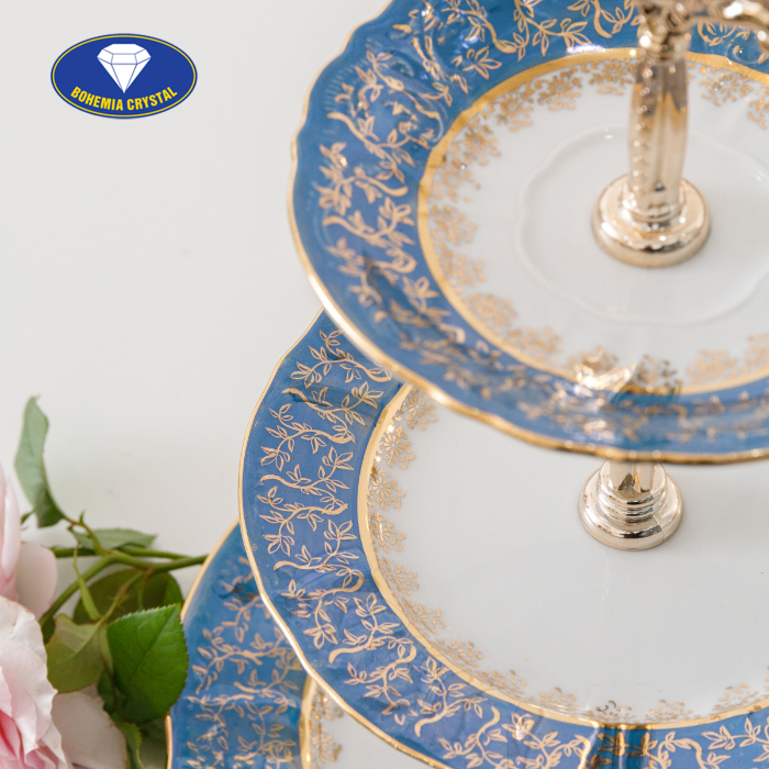 Bohemia - Đĩa sứ Tiệp 3 tầng STOJAN LM111