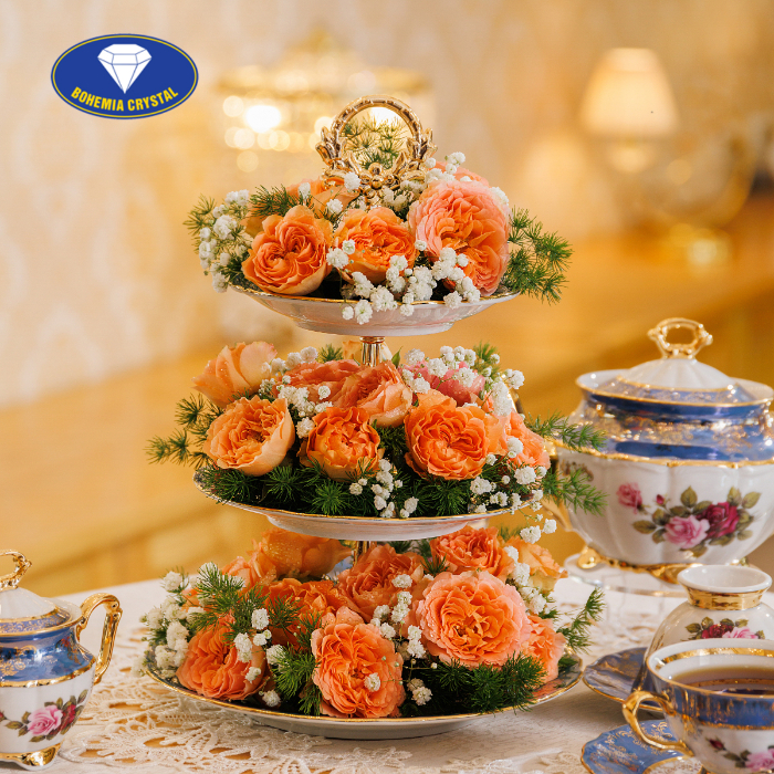 Bohemia - Đĩa sứ Tiệp 3 tầng STOJAN LM111