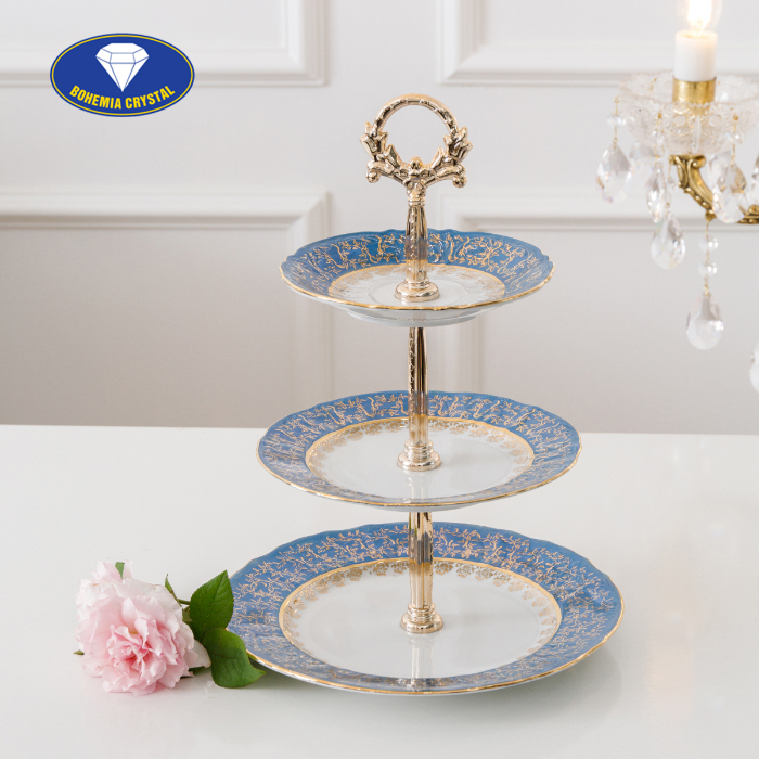 Bohemia - Đĩa sứ Tiệp 3 tầng STOJAN LM111