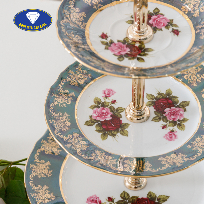 Bohemia - Đĩa sứ Tiệp 3 tầng STOJAN ZL CE