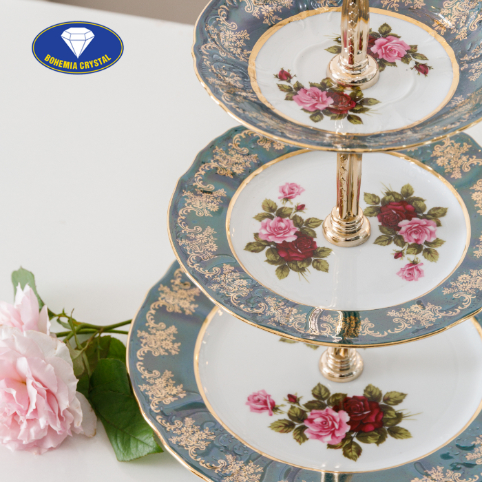 Bohemia - Đĩa sứ Tiệp 3 tầng STOJAN ZL CE