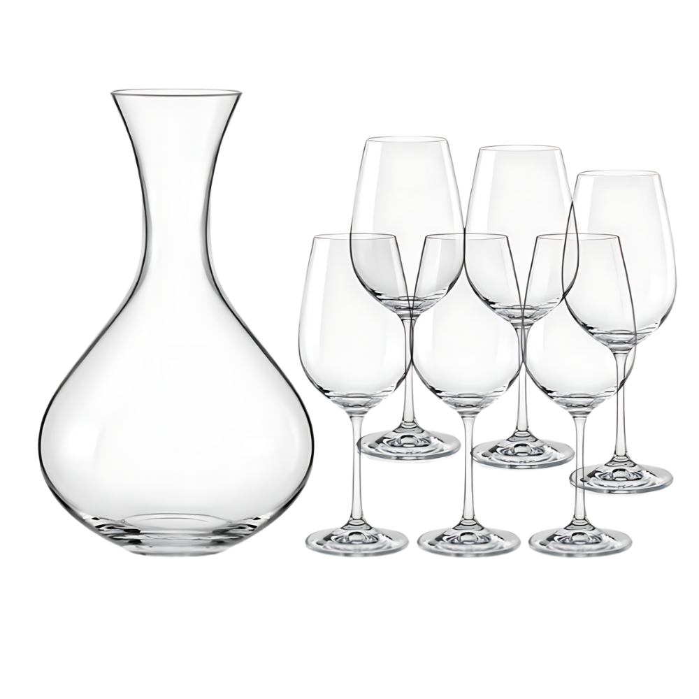 Bộ 6 ly kèm 1 bình thở nguyên set Bohemia Viola