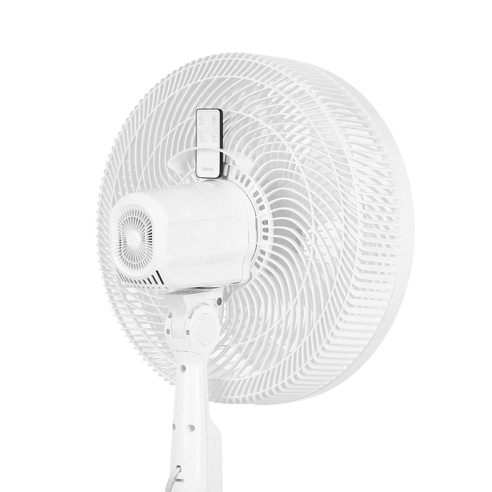 Quạt cây TEFAL Turbo Silence Plus VH689690 màu trắng, cánh trắng có điều khiển từ xa