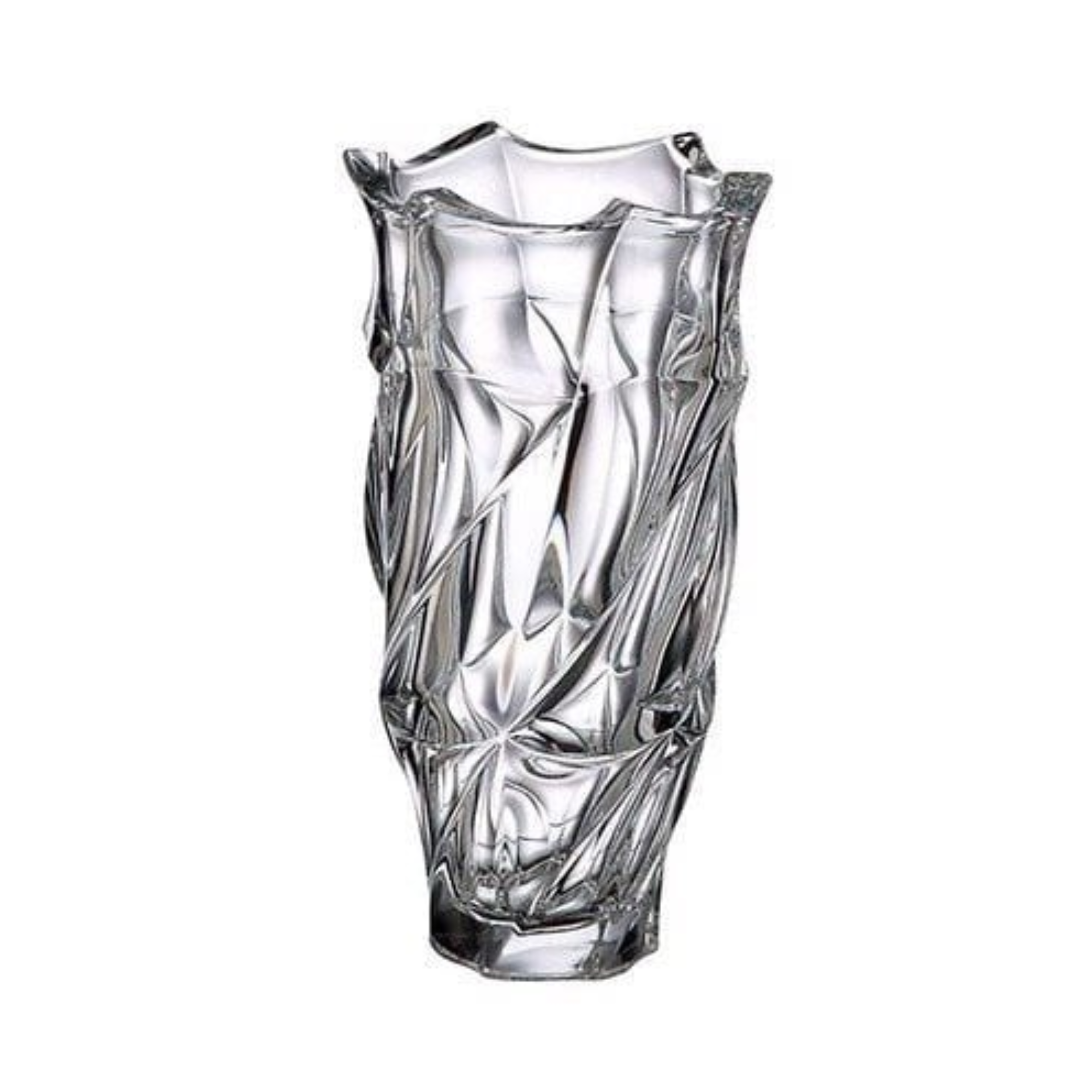 Lọ hoa Flamenco trắng 30cm Bohemia Treasury