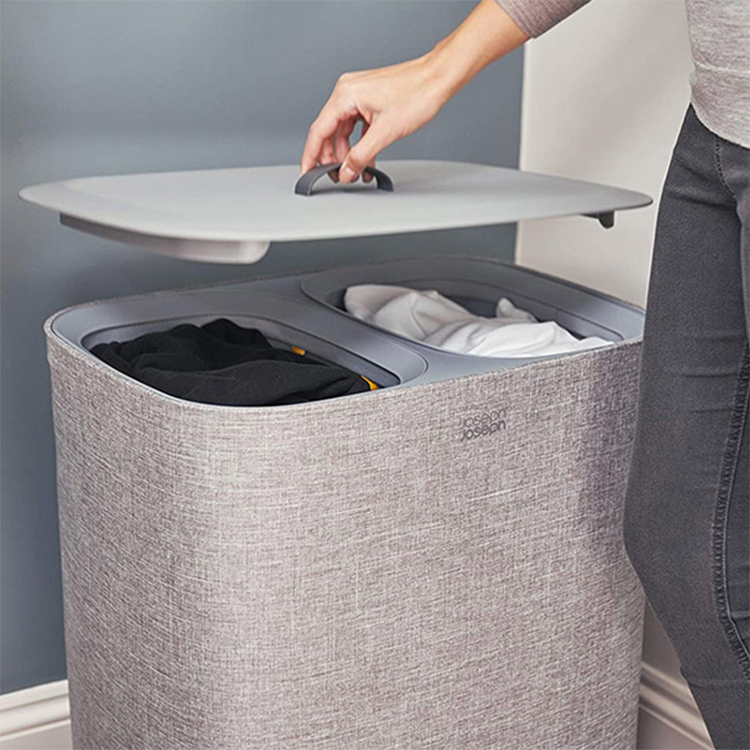 Giỏ đựng phân loại quần áo 2 ngăn Joseph Joseph Tota 90L (Grey)