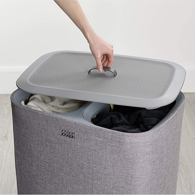 Giỏ đựng phân loại quần áo 2 ngăn Joseph Joseph Tota 90L (Grey)
