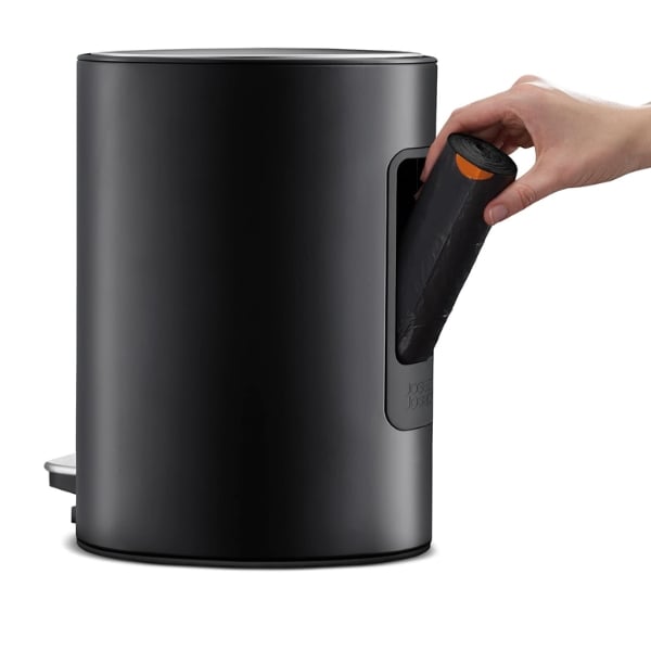 Thùng rác Joseph Joseph EasyStore Steel Pedal Bin 70595 5L màu đen nhám