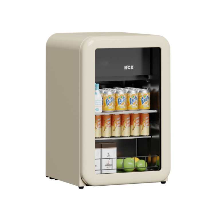 Tủ lạnh đựng đồ uống HCK 115L SC-130RD-S màu kem mặt kính (ngăn lạnh 100L, đông 15L)