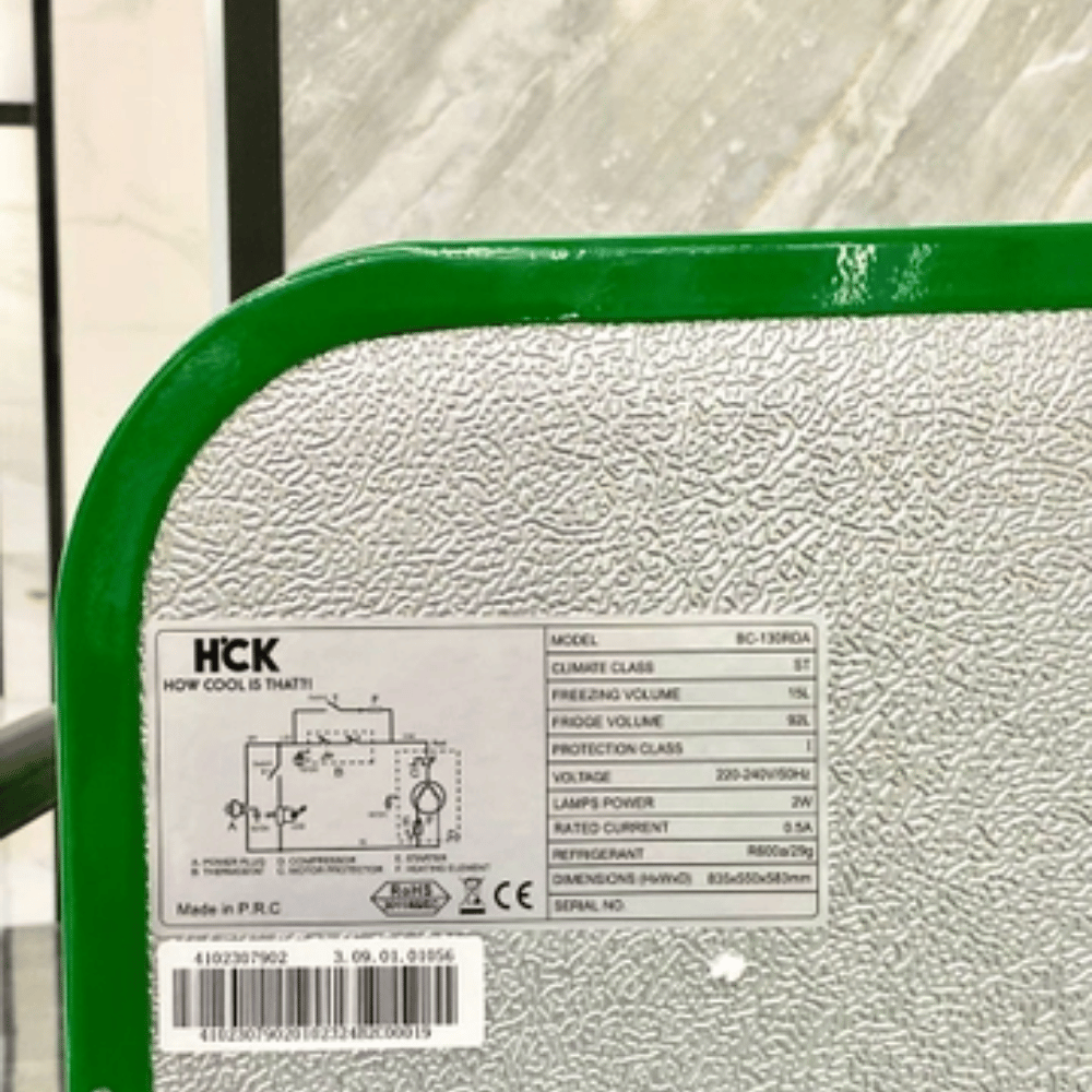 Tủ lạnh mini HCK ITALY FLAG 107L BC-130RDA màu xanh quốc kỳ Ý có ngăn đông
