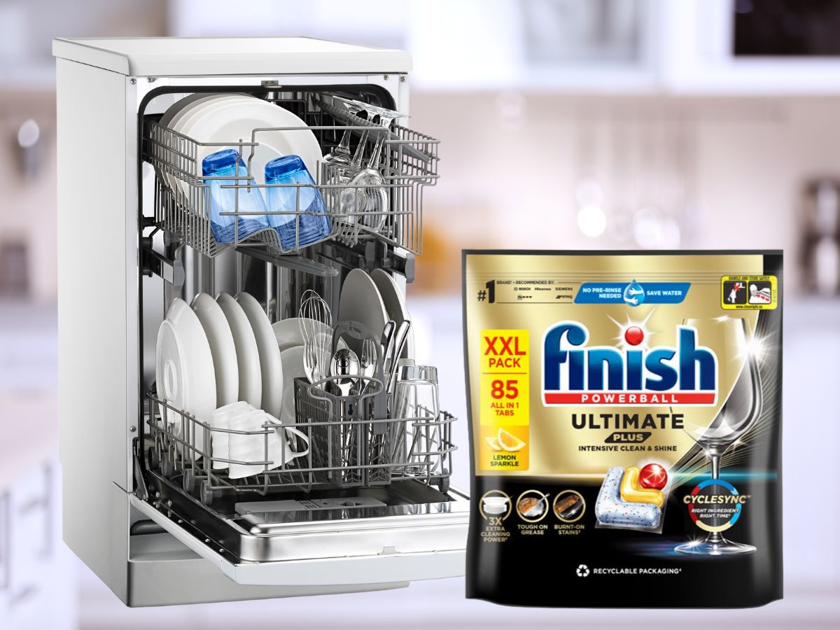 Viên rửa bát Finish Ultimate Plus All in 1 85 viên (thùng 4 túi)