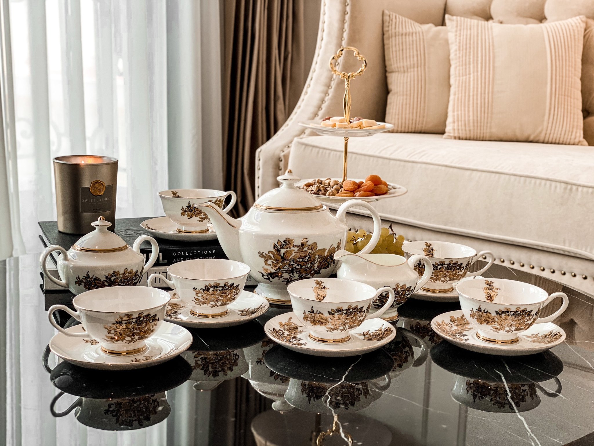 Bộ Cafe cúc vàng HF