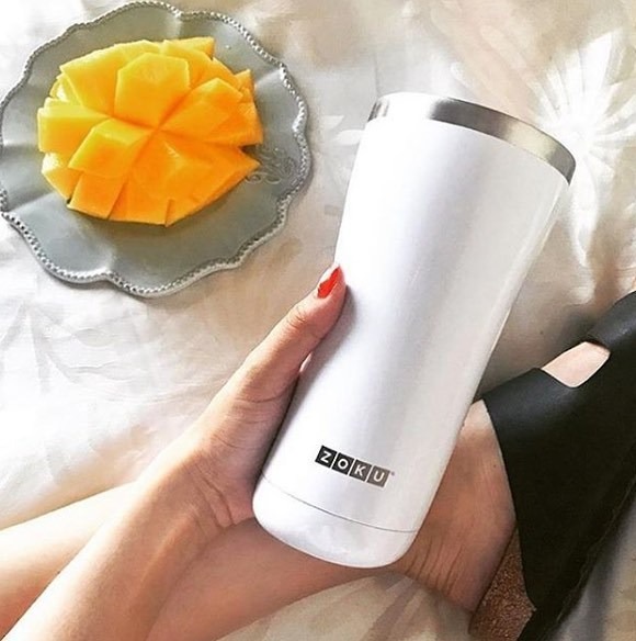 Zoku - Ly giữ nhiệt 3in1 màu trắng 600ml - ZK144-WT
