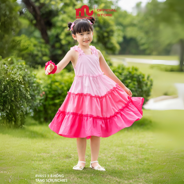 rv655-vay-tho-phoi-mau-rainbow-kem-scrunchies-3-4-8-9-r6