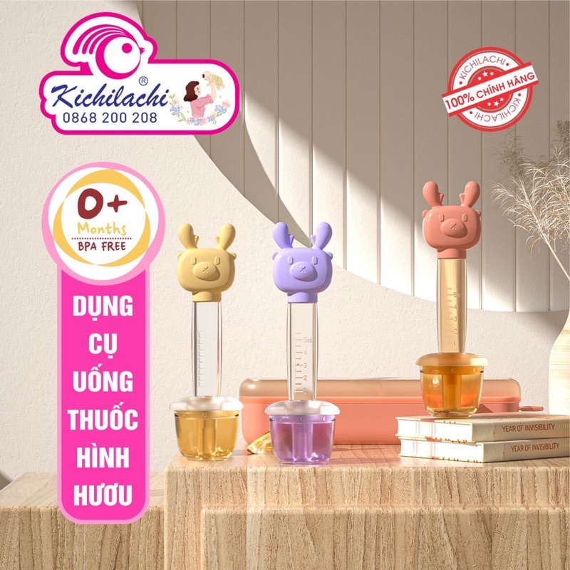 Dụng cụ hỗ trợ uống thuốc, bón sữa cho bé Kichilachi