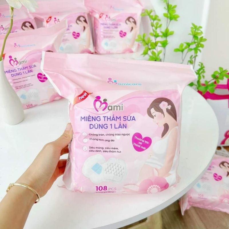 Miếng lót thấm sữa Mami Care - siêu thấm, bông đã qua tiệt trùng