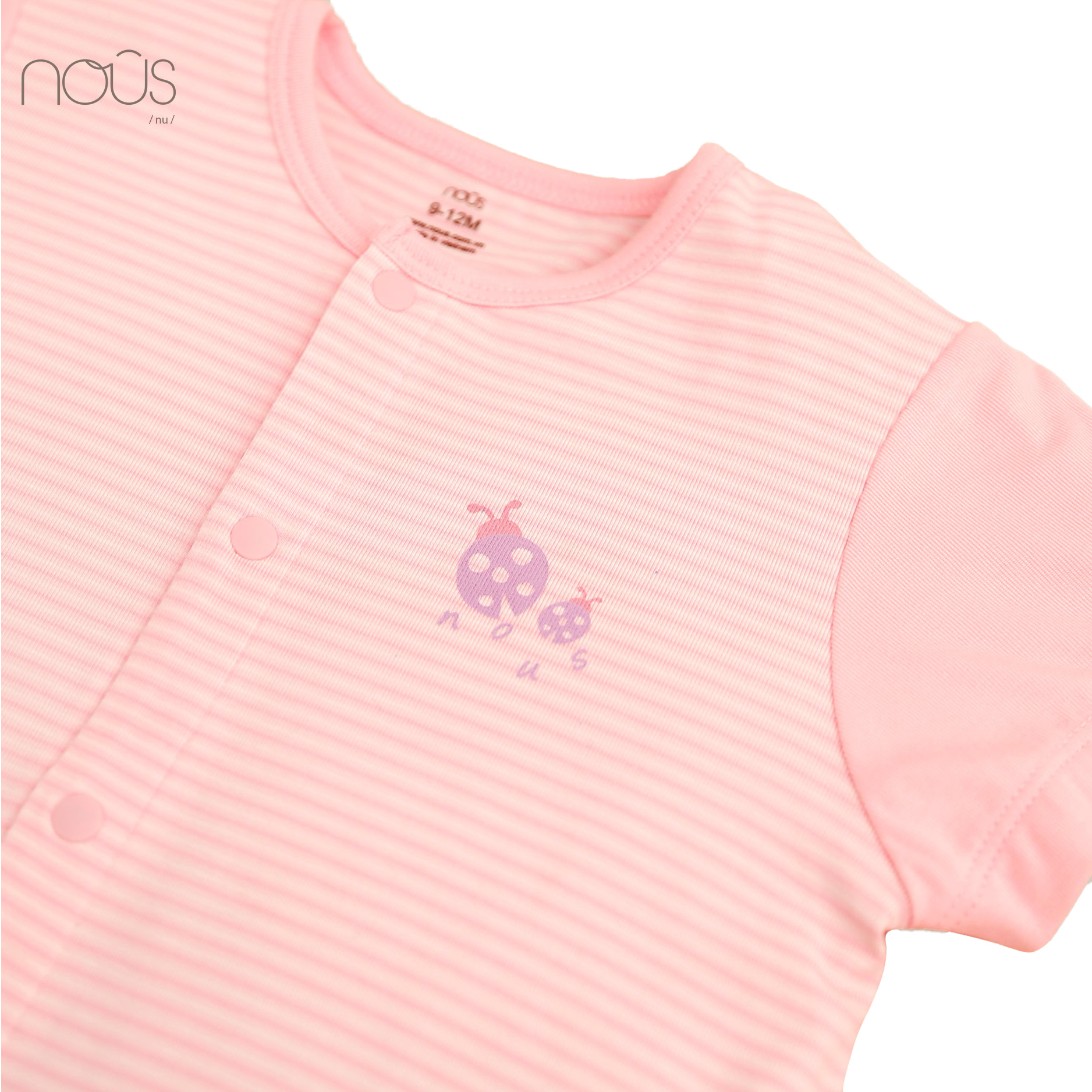 Bộ body cộc kẻ hồng hình bọ rùa