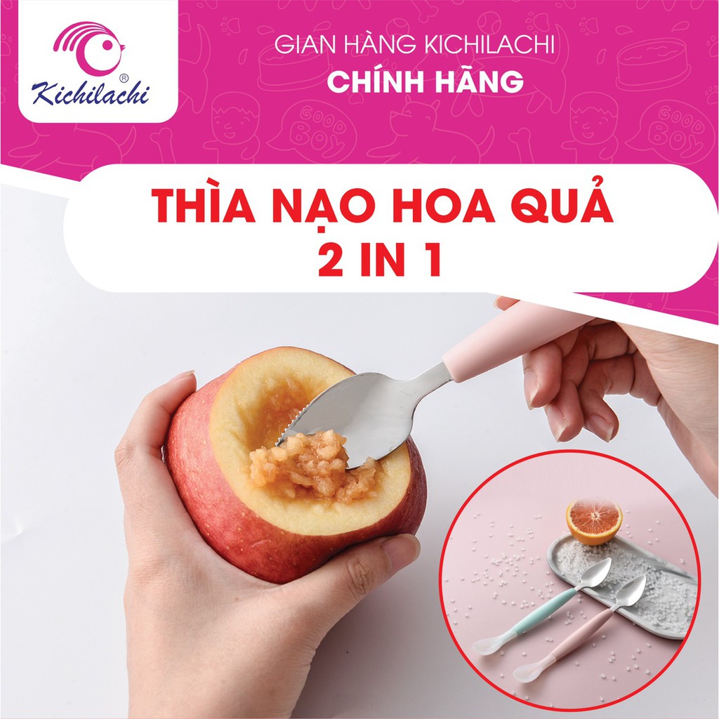 Thìa nạo hoa quả 2 trong 1 Kichilachi