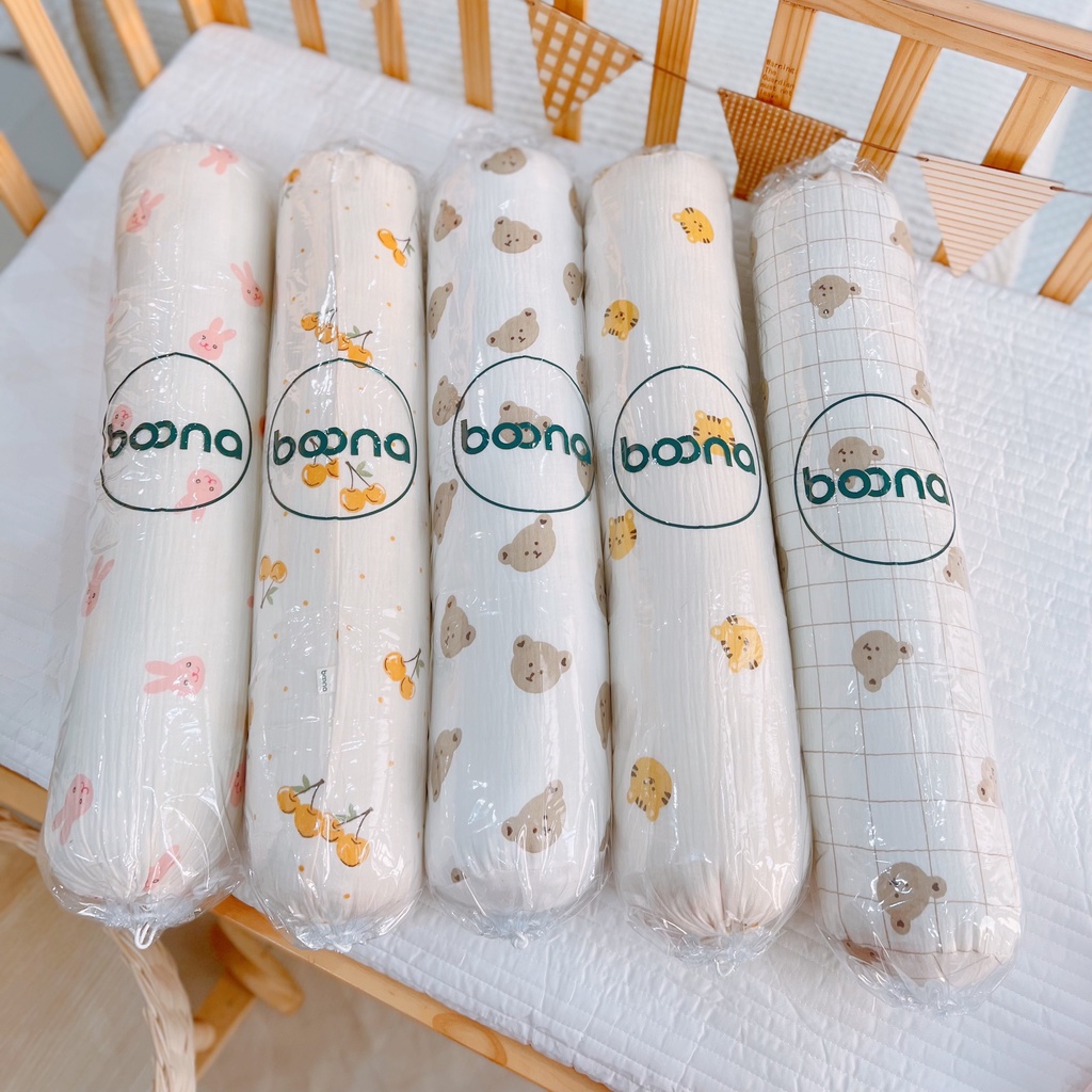 Gối ôm muslin Boona cho bé (57cm)