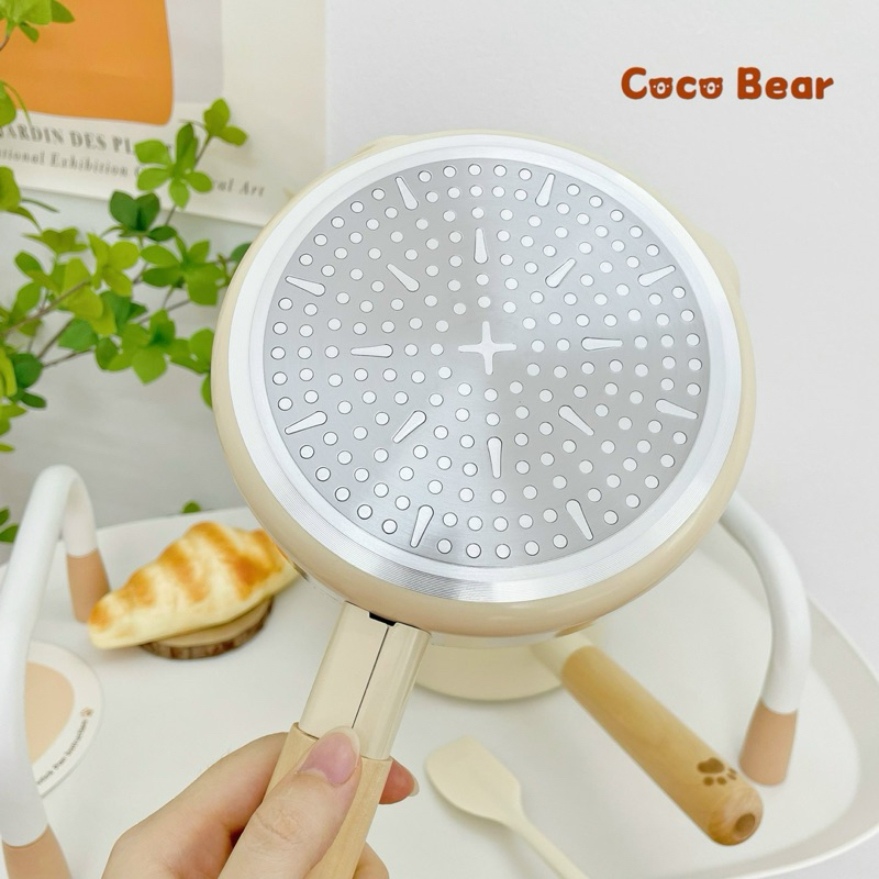 Nồi chảo gấu Coco Bear chế biến đồ ăn dặm cho bé (16cm)