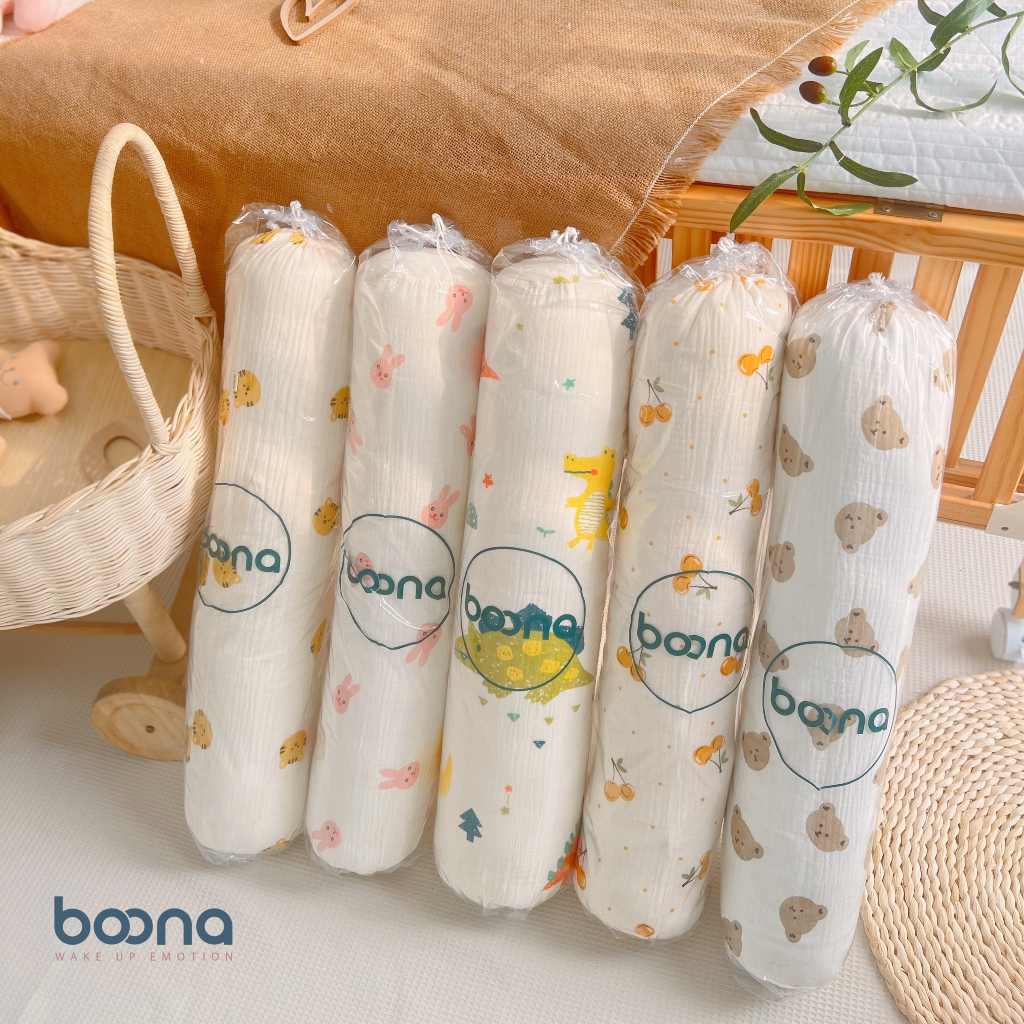 Gối ôm muslin Boona cho bé (57cm)