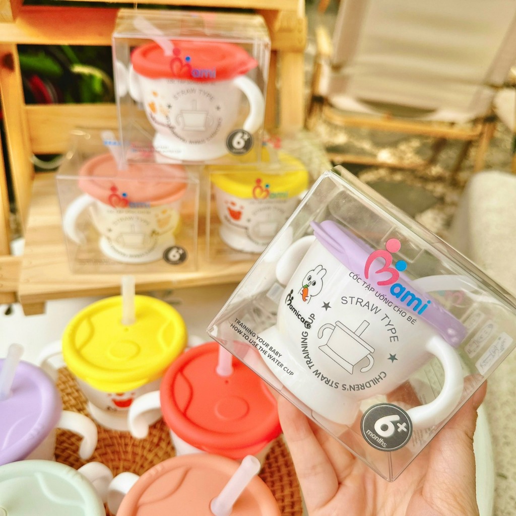 Cốc tập uống nước 3 giai đoạn Mamiare