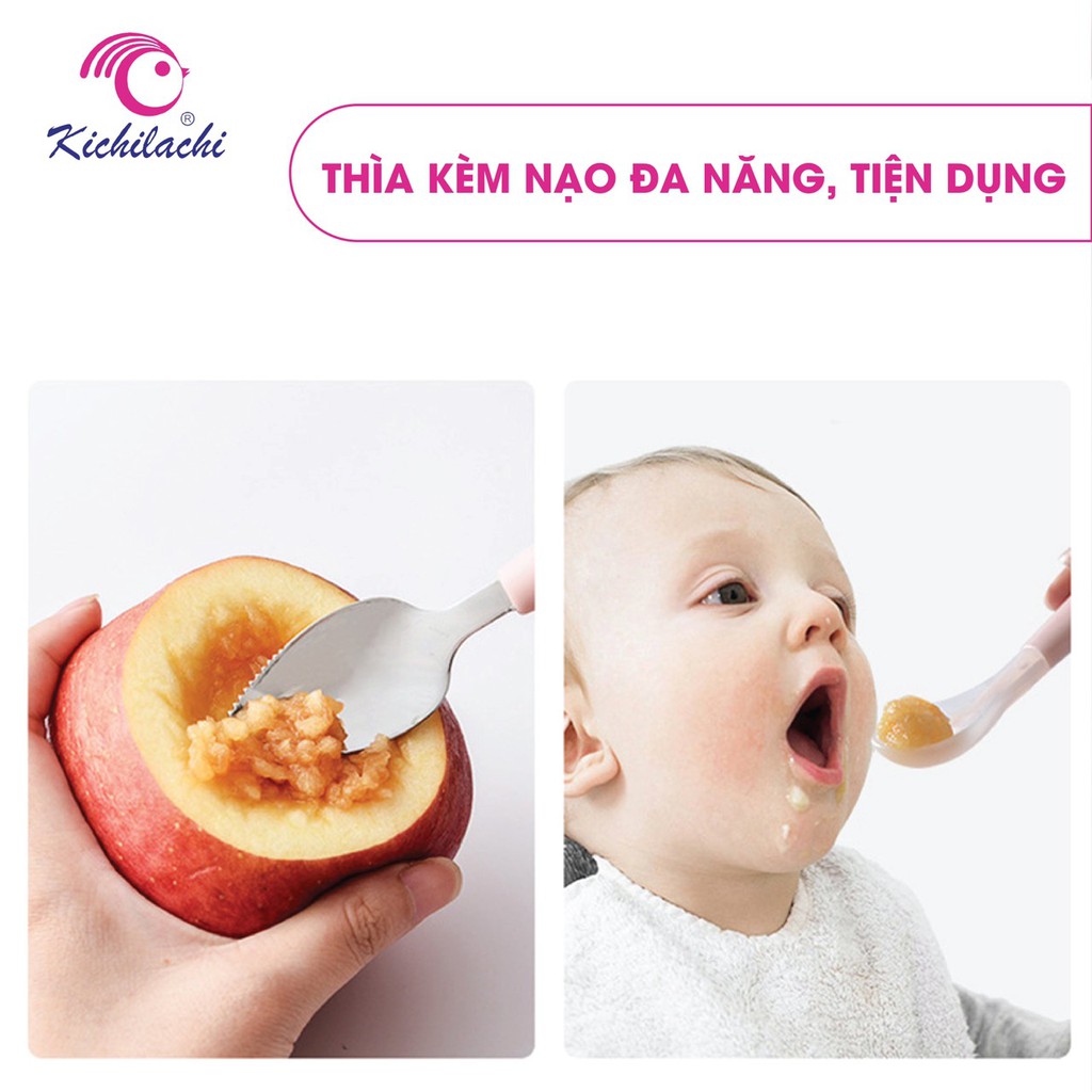 Thìa nạo hoa quả 2 trong 1 Kichilachi