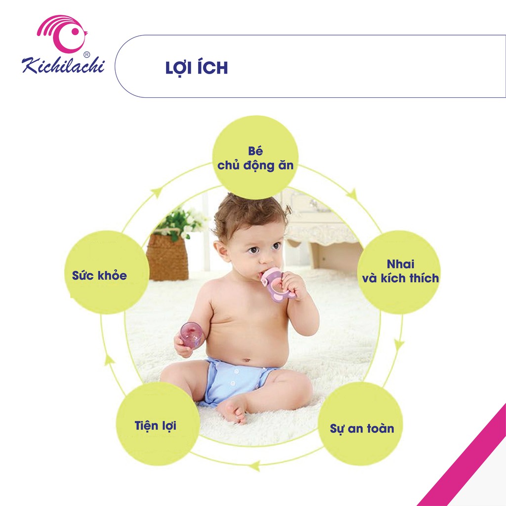 Túi nhai ăn dặm Kichilachi (không núm vặn)
