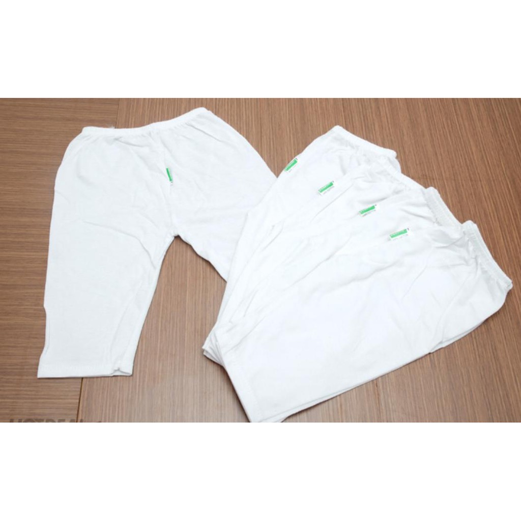 Quần dài sơ sinh màu trắng Boss