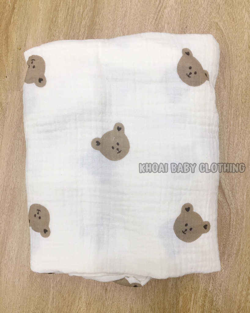 Khăn choàng che cho bé đi ra ngoài