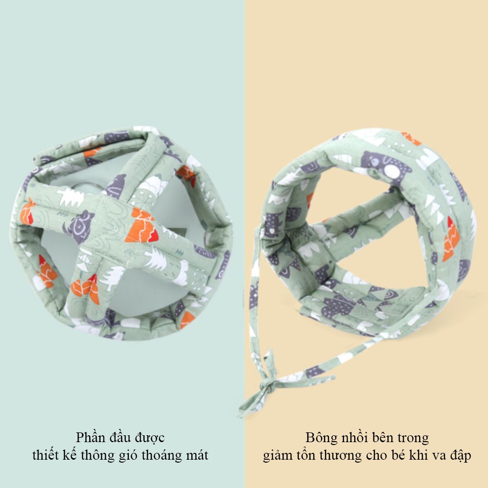 Mũ bảo vệ đầu, chống va đập cho bé