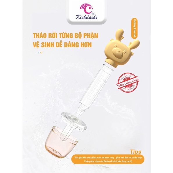 Dụng cụ hỗ trợ uống thuốc, bón sữa cho bé Kichilachi
