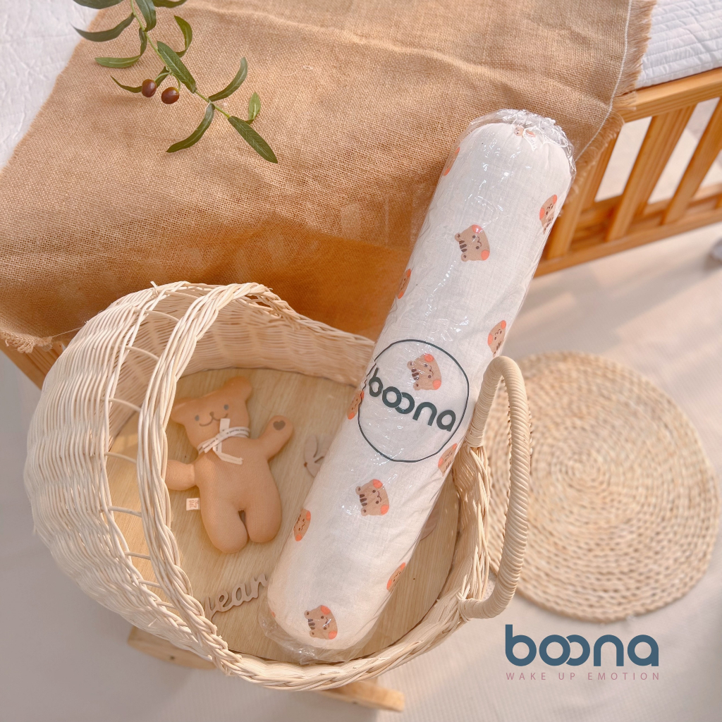 Gối ôm muslin Boona cho bé (57cm)