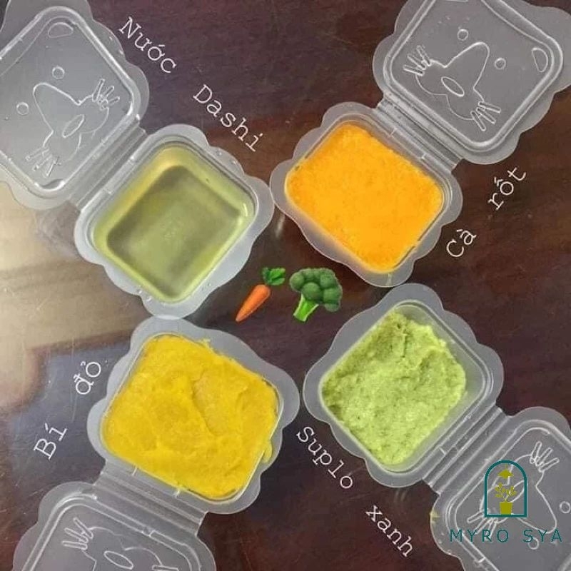 Set 10 khay trữ đông đồ ăn dặm Kichilachi 50ml