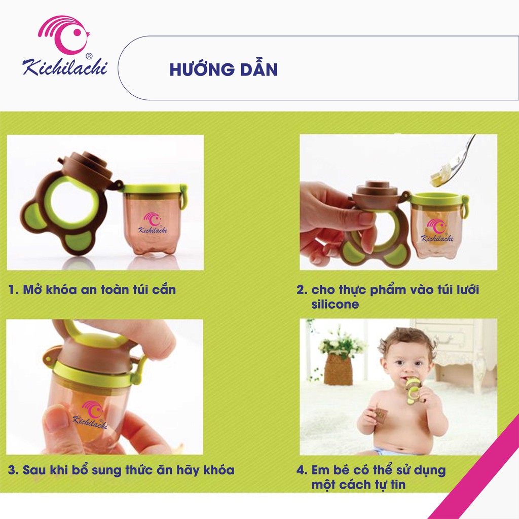 Túi nhai ăn dặm Kichilachi (không núm vặn)