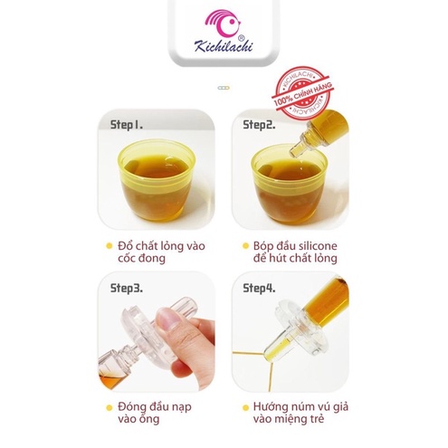 Dụng cụ hỗ trợ uống thuốc, bón sữa cho bé Kichilachi