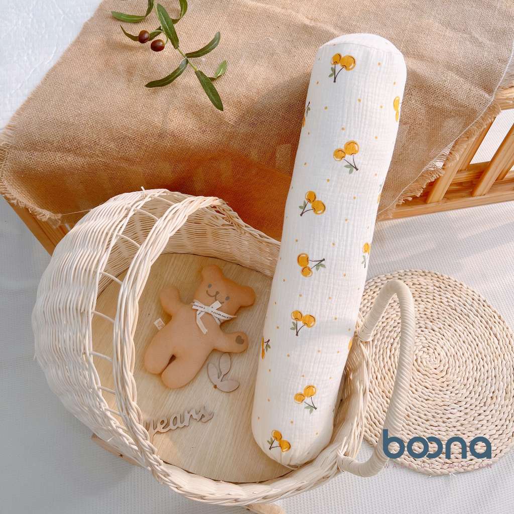 Gối ôm muslin Boona cho bé (57cm)