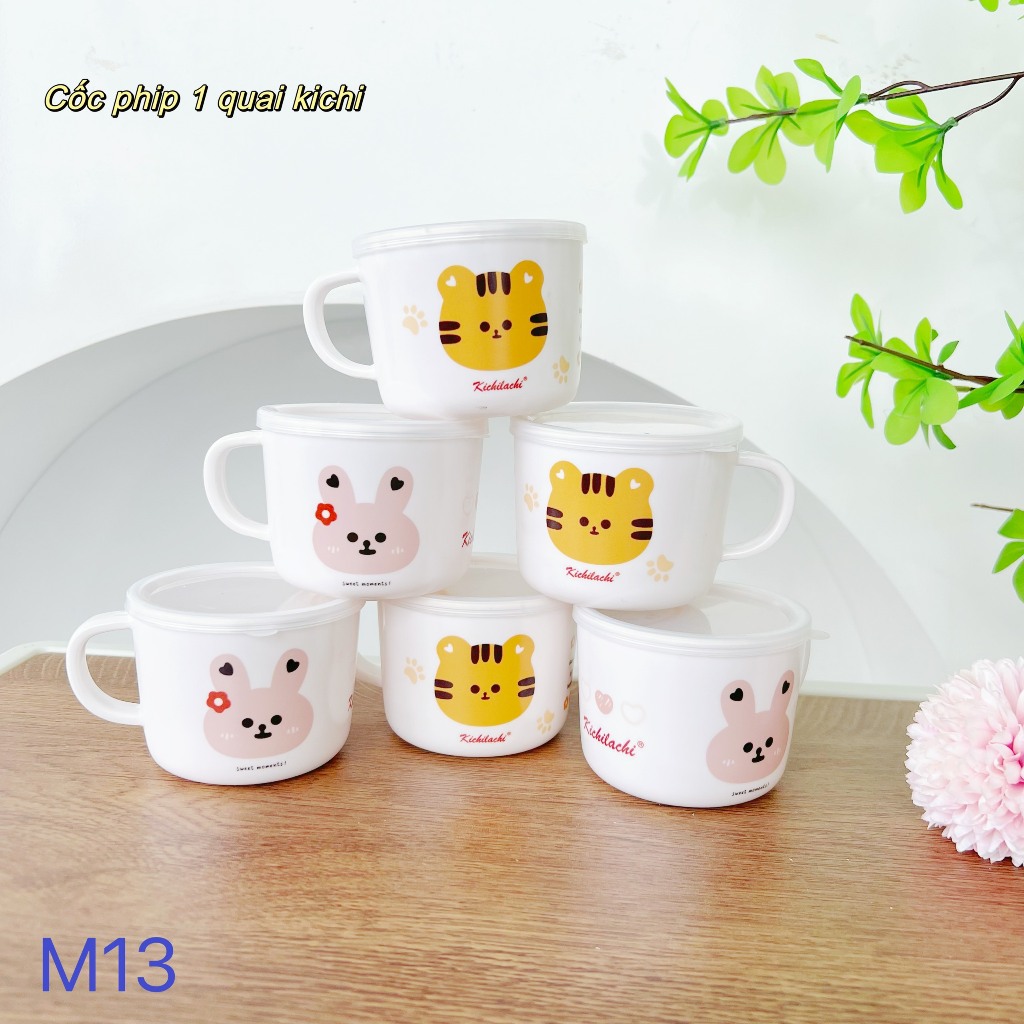 Cốc phíp 1 quai cầm Kichilachi