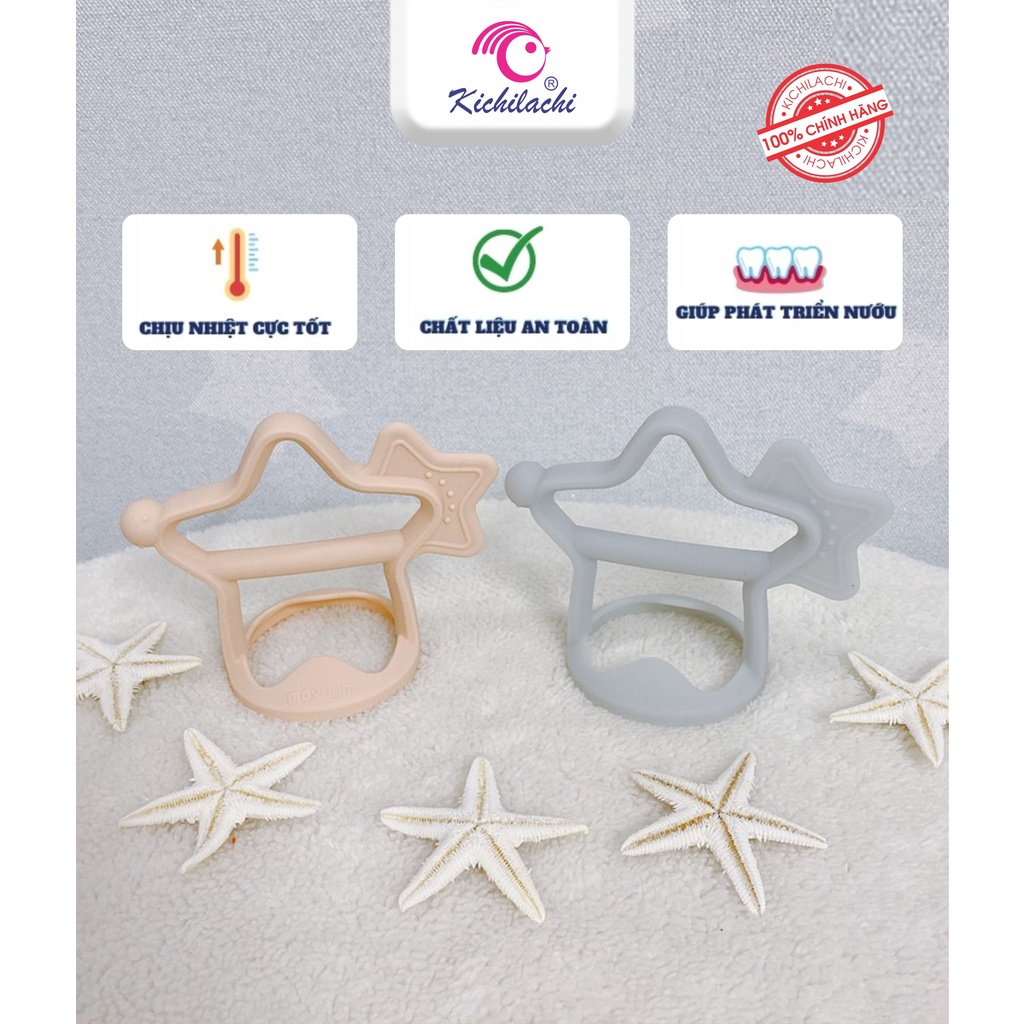 Ngậm nứu silicone hình sao Kichilachi cho bé