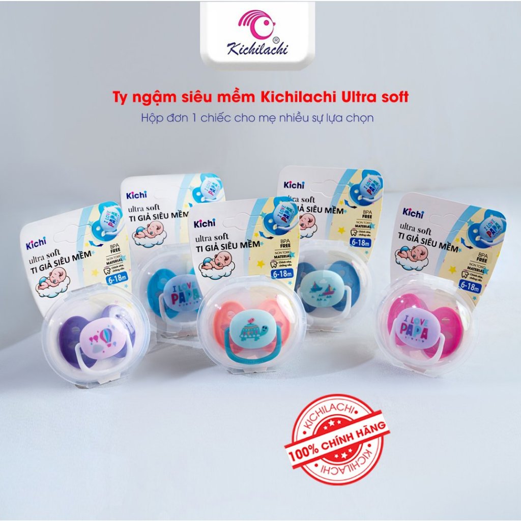 Ty ngậm Kichilachi Ultra Soft siêu mềm (0-6 tháng)