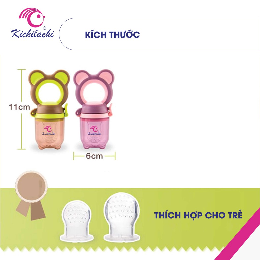 Túi nhai ăn dặm Kichilachi (không núm vặn)