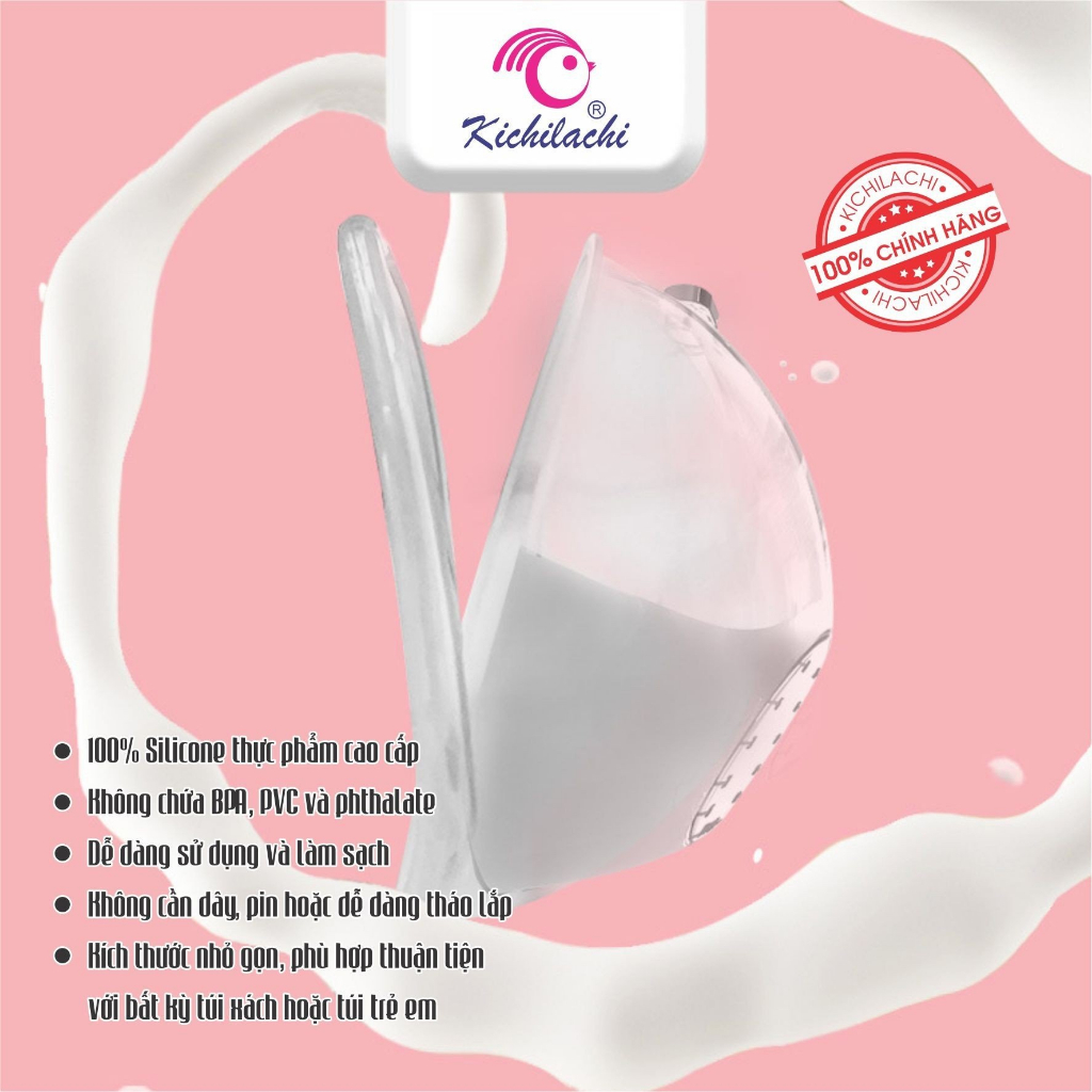 Hộp 2 cốc hứng sữa Kichilachi