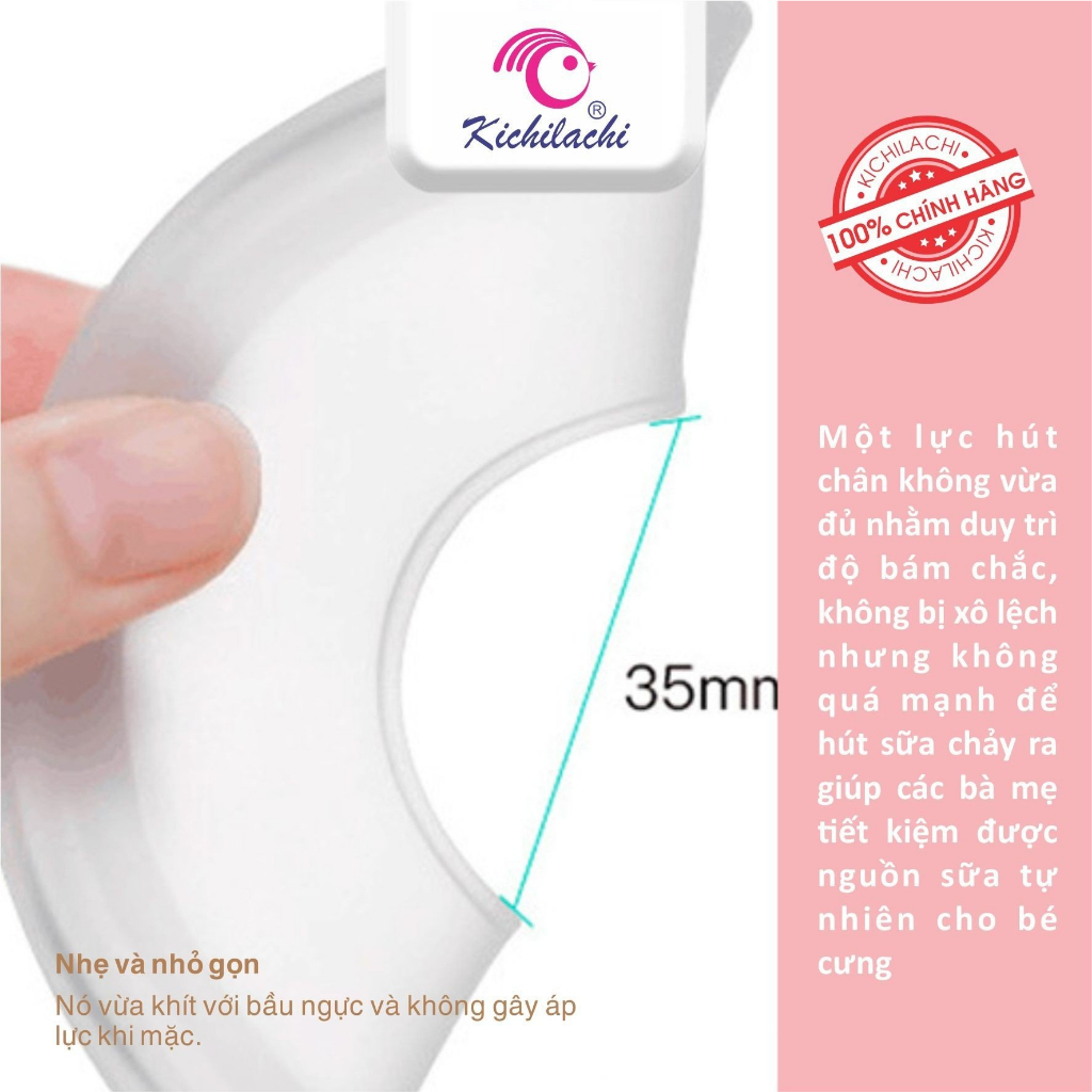 Hộp 2 cốc hứng sữa Kichilachi