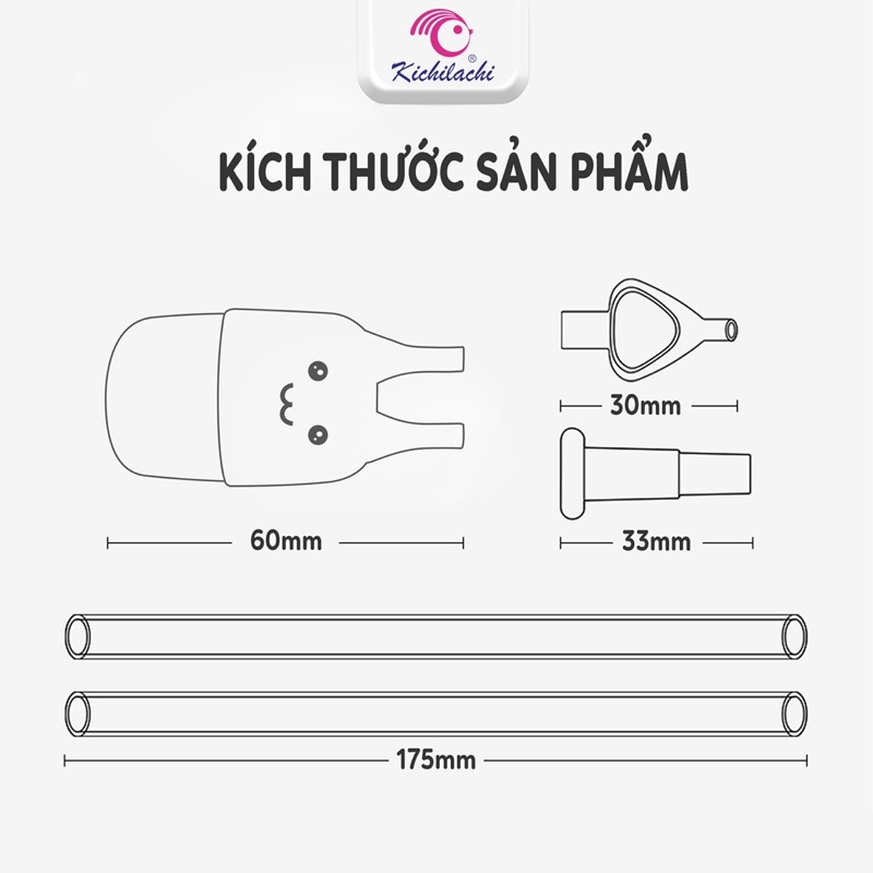 Dụng cụ hút mũi cong Kichilachi