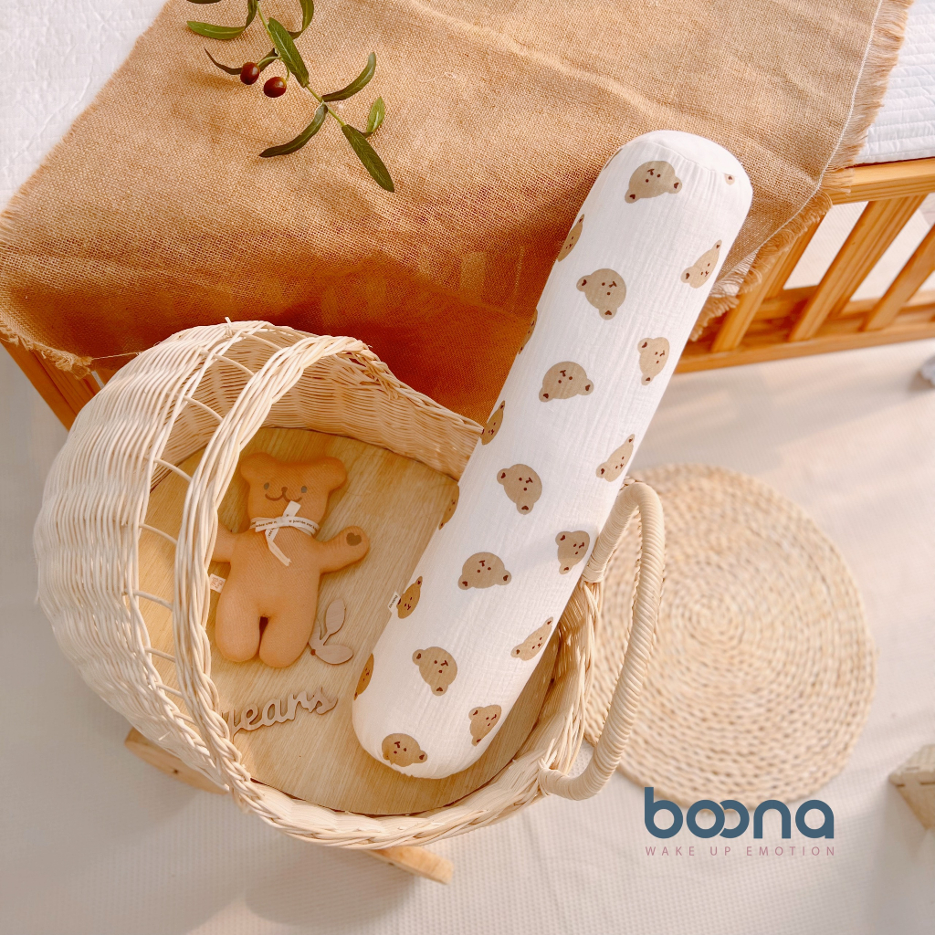 Gối ôm muslin Boona cho bé (57cm)