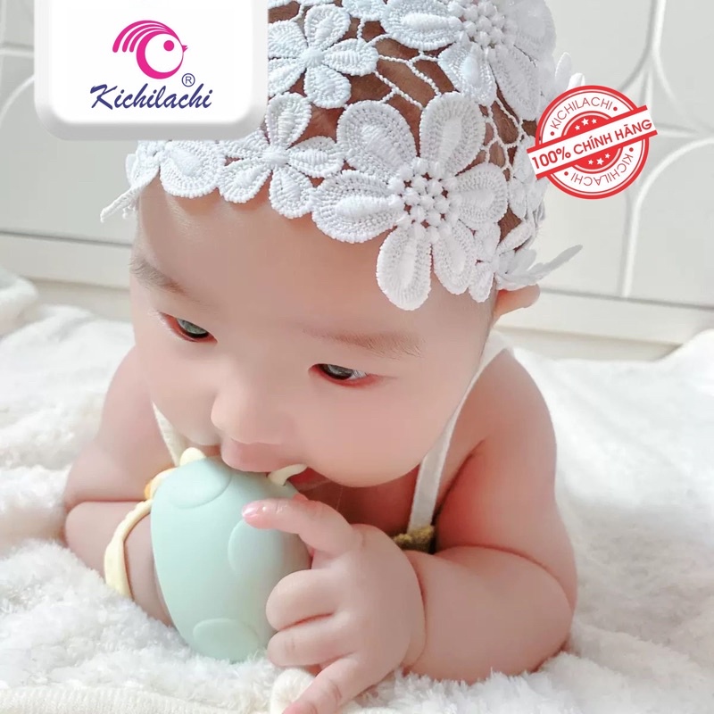 Ngậm nứu silicone hình nấm Kichilachi cho bé