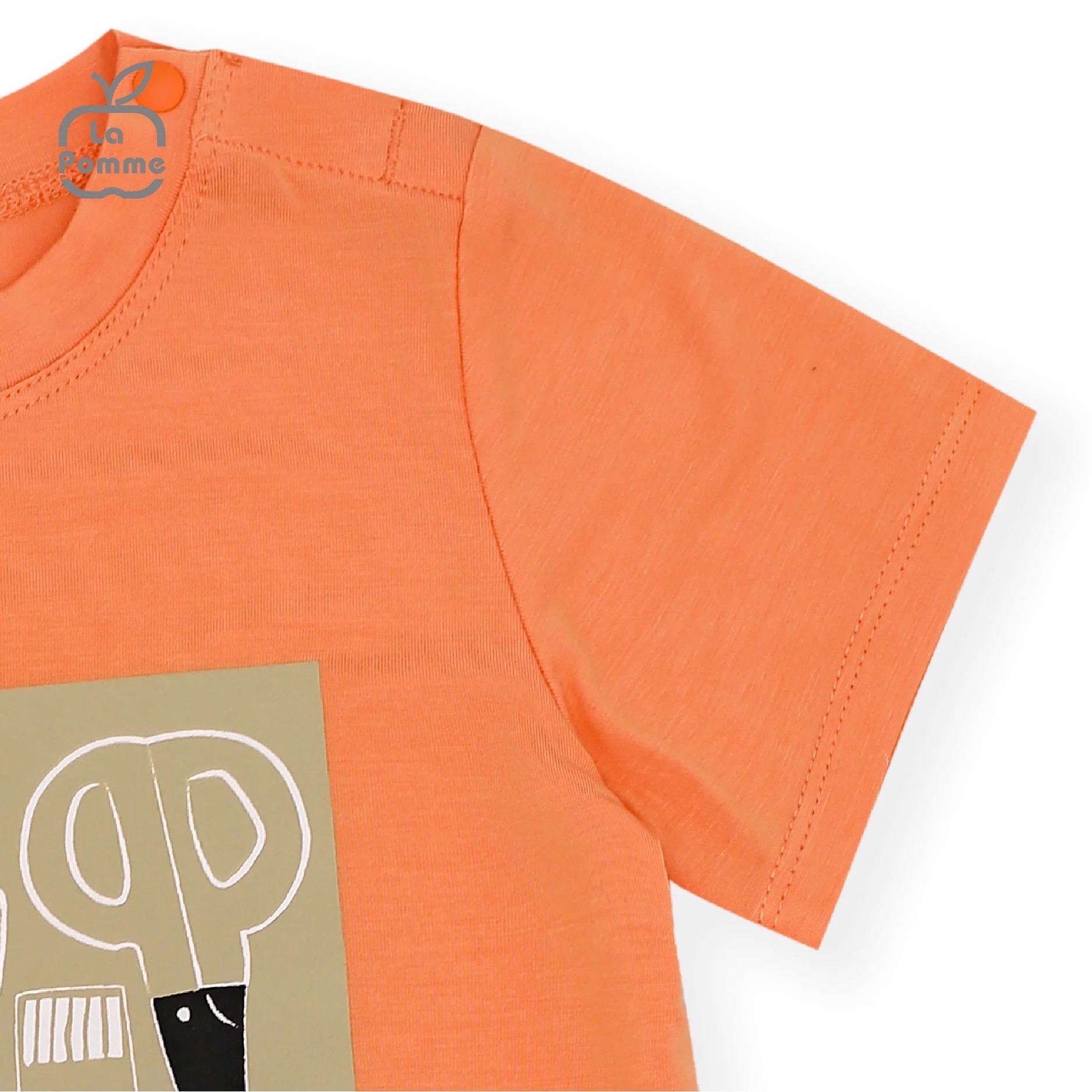 Bộ cộc tay La Pomme mèo con và cây bút vẽ