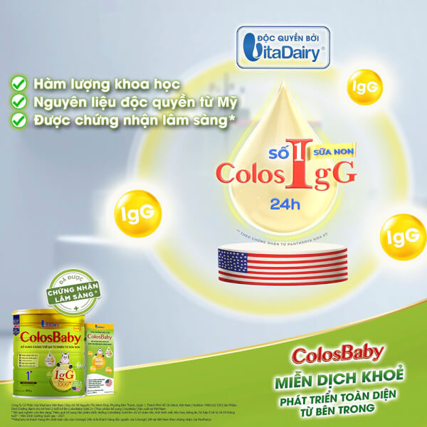 Sữa ColosBaby Gold 1+ (1 – 2 tuổi)