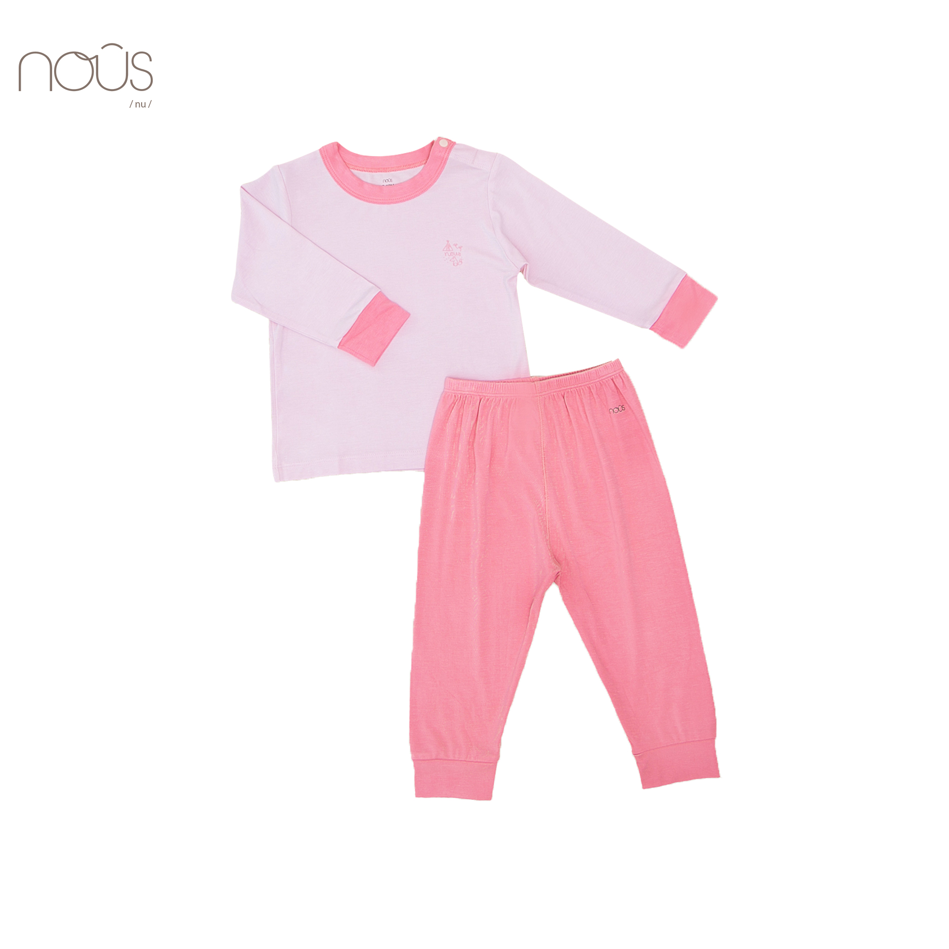 Bộ cài vai dài hồng